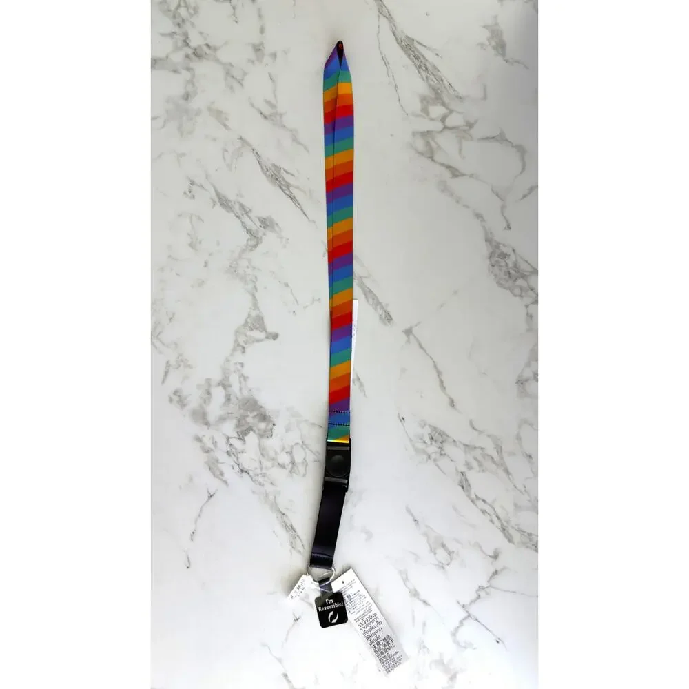 Disney Parks Pride Collection Reversible Pin Trading Lanyard Rainbow Mickey NWT